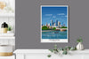 Melbourne Travel Poster, Travel Print of Melbourne, City of Melbourne, Victoria, Australia