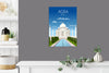 Agra Travel Print, Agra Poster, Taj Mahal, India, Taj Mahal Travel Poster,