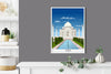 Agra Travel Print, Agra Poster, Taj Mahal, India, Taj Mahal Travel Poster,