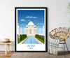 Taj Mahal Travel Print, Taj Mahal Poster, Agra, India