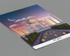 Agra Travel Print at sunset, Agra Poster, Taj Mahal, India