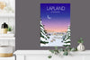 Lapland Travel Print, Lapland Travel Poster