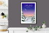 Lapland Travel Print, Lapland Travel Poster