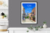 York Travel Print, York Poster, York, England, UK Travel Poster