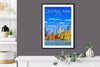 Central Park Travel Poster, New York, Travel Print of Central Park, City of New York, USA