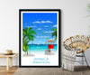 Jamaica Travel Print, Travel Poster of Jamaica, Caribbean