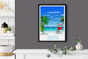 Jamaica Travel Print, Travel Poster of Jamaica, Caribbean