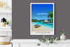 Dominican Republic Travel Poster, Travel Print of Dominican Republic, Caribbean, Travel Poster, Dominican Republic Print