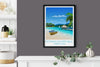 Dominican Republic Travel Print, Travel Poster of Dominican Republic, Caribbean