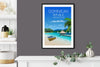 Dominican Republic Travel Poster, Travel Print of Dominican Republic, Caribbean, Travel Poster, Dominican Republic Print