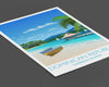 Dominican Republic Travel Print, Travel Poster of Dominican Republic, Caribbean