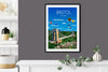 Bristol Travel Print, Bristol Poster, Bristol,England, UK Travel Poster