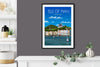 Isle of Man Travel Print, Isle of Man Poster, Isle of Man, British Isles, UK Travel Poster