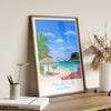 Mauritius Travel Print, Travel Poster of Mauritius, Indian Ocean