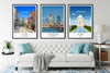 Travel Print Set | Set of 3 Prints | Wall Art Prints | City Prints | Adventure Travel Art | Barcelona, London, New York and many more!