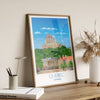 Quebec Travel Poster, Travel Print of Quebec, City of Quebec, Canada