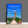 Marrakesh Travel Poster, Travel Print of Marrakesh, Marrakesh Morocco