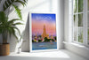 Bangkok Travel Poster, Travel Print of Bangkok, Bangkok Thailand