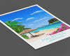 Mauritius Travel Print, Travel Poster of Mauritius, Indian Ocean