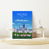 Madrid Travel Poster, Travel Print of Madrid, Madrid Spain