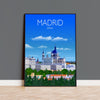 Madrid Travel Poster, Travel Print of Madrid, Madrid Spain