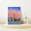 Bangkok Travel Poster, Travel Print of Bangkok, Bangkok Thailand