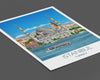 Istanbul Travel Poster Travel Print of Istanbul, Istanbul Poster, Turkey, Turkey Poster