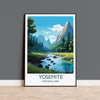 Yosemite Poster, Travel Print of Yosemite, National Park Colorado, USA, Travel Gift