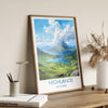 Highlands Poster, Travel Print of Highlands, Scotland, UK, Travel Gift