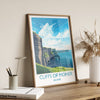 Cliffs of Moher Poster, Travel Print of Cliffs of Moher, Ireland, Travel Gift