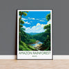 Amazon Rainforest Poster, Travel Print of Amazon Rainforest, Brazil, Travel Gift