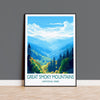 Great Smoky Mountains Poster, Travel Print of Great Smoky Mountains, National Park, USA, Travel Gift