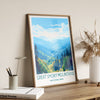 Great Smoky Mountains Poster, Travel Print of Great Smoky Mountains, National Park, USA, Travel Gift