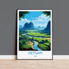 Vietnam Travel Print, Travel Poster of Vietnam, Asia, Vietnam Art, Vietnam Gift, Wall Art Print