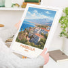 Marbella Travel Print, Travel Poster of Marbella, Spain, Marbella Art, Marbella Gift, Wall Art Print