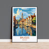 Bruges Poster, Travel Print of Bruges, Belgium, Travel Gift