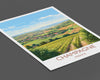 Champagne Poster, Travel Print of Champagne, Wine Region, France, Europe, Travel Gift