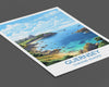 Guernsey Travel Print, Travel Poster of Guernsey, Guernsey Gift, Channel Islands, Wall Art Print