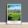 Bordeaux Poster, Travel Print of Bordeaux, Wine Region, France, Europe, Travel Gift