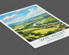 Wye Valley Travel Print, Travel Poster of Wye Valley, UK, Wye Valley Art, Wye Valley Gift, Wall Art Print