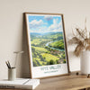 Wye Valley Travel Print, Travel Poster of Wye Valley, UK, Wye Valley Art, Wye Valley Gift, Wall Art Print