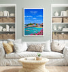 Tenby Travel Poster, Tenby Travel Print, Wales Poster, Wales Wall Art Print, Travel Gift, Tenby Gift