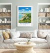 Isle of Wight Travel Print, Travel Poster of Isle of Wight, England, Coast Art, Isle of Wight Gift, Wall Art Print