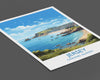 Jersey Travel Print, Travel Poster of Jersey, Jersey Gift, Channel Islands, Wall Art Print