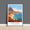 Cape Verde Travel Poster, Travel Print of Cape Verde, Africa, Cape Verde Art, Cape Verde Gift, Wall Art Print