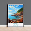 Acadia Poster, Travel Print of Acadia National Park, Maine, USA, Acadia Travel Gift