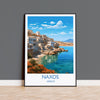 Naxos Travel Print, Travel Poster of Naxos, Greece Gift, Greek Islands Art, Naxos Gift, Wall Art Print