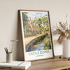 Castle Combe Travel Poster, Travel Print of Castle Combe, England, Cotswolds Art, Cotswolds Gift, Wall Art Print