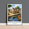 Bourton on the Water Travel Print, Travel Poster of Bourton on the water, England, Cotswolds Art, Cotswolds Gift, Wall Art Print