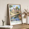 Bourton on the Water Travel Print, Travel Poster of Bourton on the water, England, Cotswolds Art, Cotswolds Gift, Wall Art Print